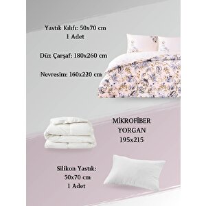 Norah Ranforce Kahverengi Tek Kişilik Uyku Seti - Nevresim Takımı + Yorgan + Yastık