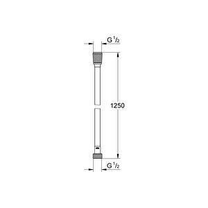 Silverflex Twistfree Duş Hortumu 125 Cm Phantom Black - 28362kf1