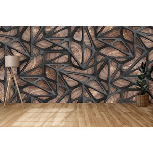 Soyut Temalı 3d Dekoratif Tekstil Kumaş Duvar Kağıdı 120x80 cm