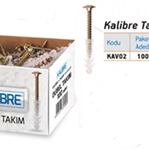 Kali̇bre Dübel Pul Başli Vi̇dali   100 Adet