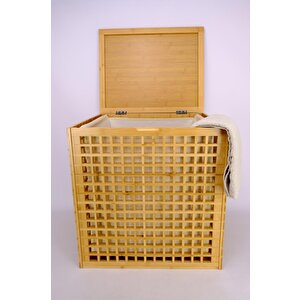 Digithome Bambu Kirli Çamaşır Sepeti Dikdörtgen Kahverengi – B9190 C1-1-100