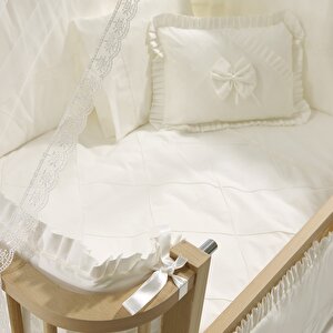 Bambino Sallanır Ahşap Anne Yanı Beşik 70x110 cm (naturel-ekru)