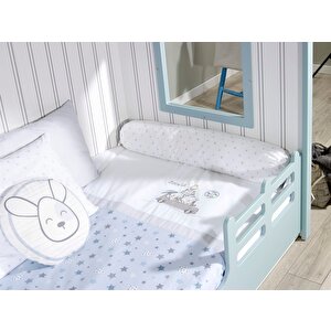 Colors Mavi Montessori Uyku Seti Yatak Örtüsü - 100x200 Cm Mavi
