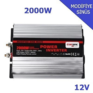 Carspa 2000w 12v Modifiye Sinüs İnverter