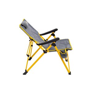 Comfort 3 Kademeli Katlanabilir Kamp Sandalyesi Sarı