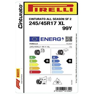 Pirelli 245/45r17 99y Xl Cinturato As Sf2 Oto Dört Mevsim Lastiği (üretim: 2023)