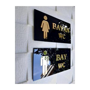 Glossy Black Serisi Wc Yönlendirme Seti