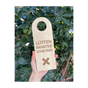 Lütfen Rahatsız Etmeyiniz Mdf Kapı Kolu Askısı
