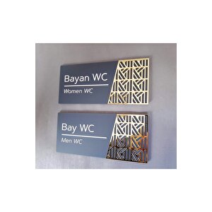 Luxury Mat Antrasit Seri Wc Yönlendirme Seti