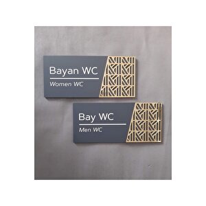 Luxury Mat Antrasit Seri Wc Yönlendirme Seti