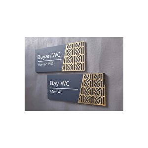 Luxury Mat Antrasit Seri Wc Yönlendirme Seti