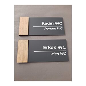 Meşe Serisi Pleksi Wc Yönlendirme Seti