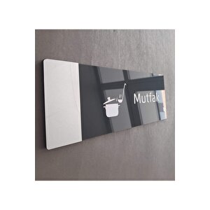 Aynalı Klasik Seri Mutfak Kapı Isimliği