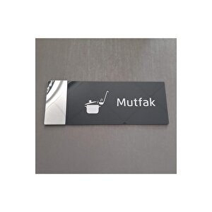 Aynalı Klasik Seri Mutfak Kapı Isimliği