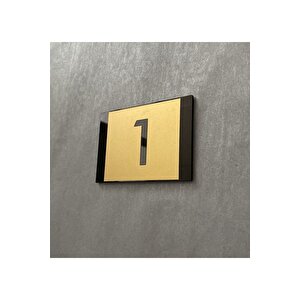 Minimal Gold Tasarım Kapı Numarası