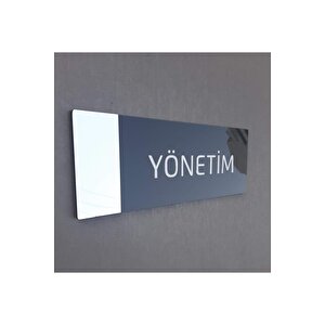 Aynalı Klasik Seri Yönetim Kapı Isimliği