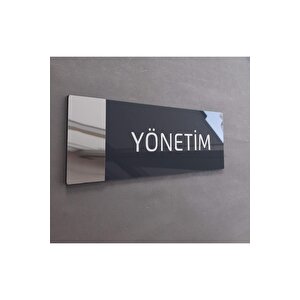 Aynalı Klasik Seri Yönetim Kapı Isimliği