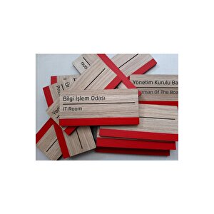 Dekoratif Ahşap Kapı Tabelası