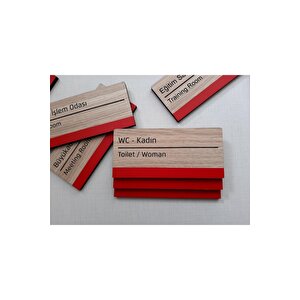 Dekoratif Ahşap Kapı Tabelası