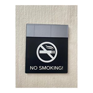 Füme Aynalı Sigara Içilmez Uyarı Tabelası