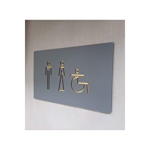 Modern Avantgarde Serisi Wc Yönlendirme Levhası