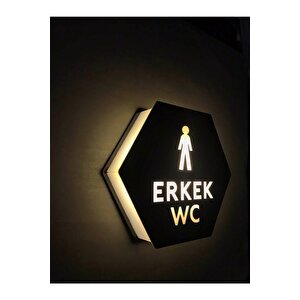 Honeycomb Serisi Işıklı Erkek&kadın&engelli Wc Yönlendirme Seti