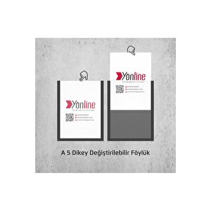 A5 Dikey Duvar Ve Kapı Tipi Kendinden Yapışkanlı Föylük