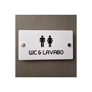 White Pearl Serisi Wc Yönlendirme Tabelası