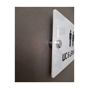 White Pearl Serisi Wc Yönlendirme Tabelası