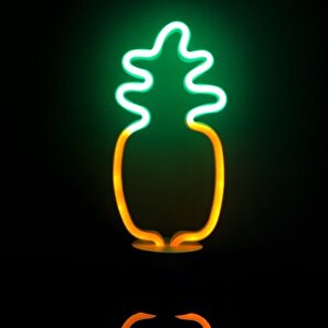 Himarry Neon Işıklı Ananas Masa Gece Lambası Dekoratif Led Aydınlatma
