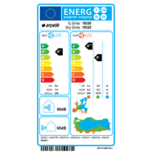 Arçelik 18325 Ekolojik 18000 Btu Inverter Ev Tipi Klima