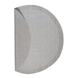 Konfor Sisalux 3093 Krem Jüt Tabanlı Modern Dokuma Yuvarlak Kilim Sisal Hasır Halı 95x95 cm