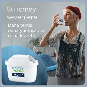 Brita Maxtra Pro All-in-1 Yedek Su Arıtma Filtresi, 12’li