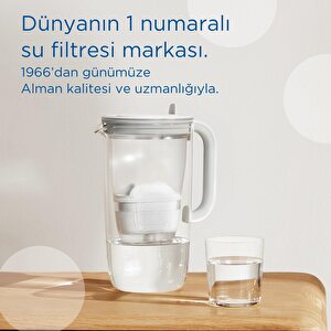 Brita Maxtra Pro All-ın-1 Filtreli Cam Su Arıtma Sürahisi – Açık Mavi (2,5 L)