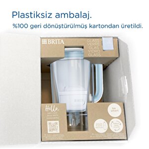 Brita Maxtra Pro All-ın-1 Filtreli Cam Su Arıtma Sürahisi – Açık Mavi (2,5 L)