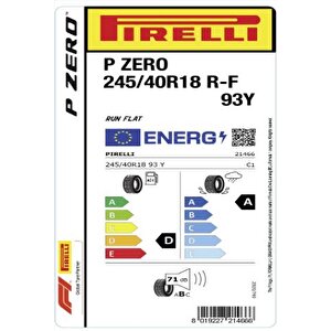Pirelli 245/40r18 93y R-f P-zero Oto Yaz Lastiği (üretim: 2023)