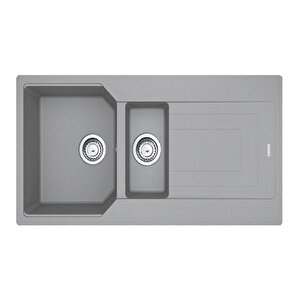 Urban Ubg 651-100 Stone Grey 1.5 Gözlü Grani̇t Mutfak Evyesi̇