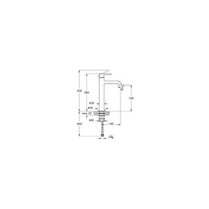 Vitra Origin Classic Çanak Lavabo Bataryası Krom A42882 Gümüş