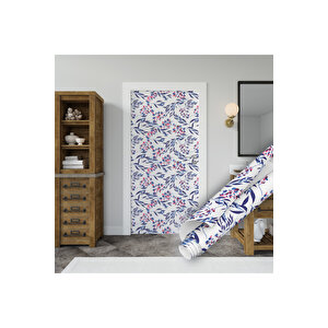 Mor Çiçekli Yapışkanlı Folyo, Dekoratif Su Geçirmez, Masa Mobilya Dolap Kaplama Kağıdı 0808 45x500 cm 