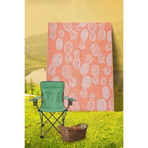 Savana 8813 Plaj Kamp Piknik Bahçe Halısı Balkon Teras Hasır Mat Savan Halı 150x210 cm