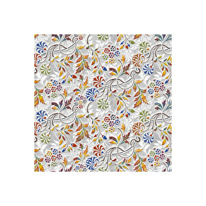 Çok Renkli Yapışkanlı Folyo, Çiçek Desenli Dolap, Masa, Mobilya Kaplama Folyosu 0312 90x500 cm 