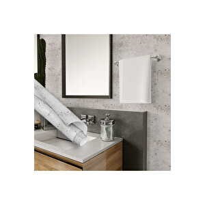Beyaz Beton Görünümlü Yapışkanlı Folyo, Mutfak Dolap, Tezgah Arası Ve Mobilya Kaplama Kağıdı 0608 45x500 cm 