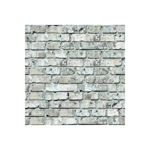 Su Yeşili Tuğla Desenli Yapışkanlı Folyo, Dekoratif Masa, Dolap, Mobilya Kaplama Rulosu 1404 45x1500 cm 