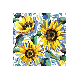Ayçiçeği Desenli Yapışkanlı Folyo, Mutfak Dolap Tezgah Arası Ve Mobilya Kaplama Kağıdı 0827 45x500 cm 