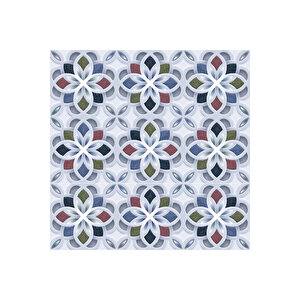 Mavi Fayans Görünümlü Yapışkanlı Folyo Mozaik Desenli Masa Tezgah Arası Kaplama Kağıdı 0325 45x500 cm 