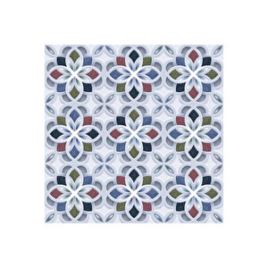 Mavi Fayans Görünümlü Yapışkanlı Folyo Mozaik Desenli Masa Tezgah Arası Kaplama Kağıdı 0325 90x500 cm 