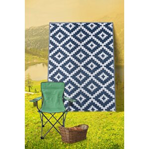 Savana 8804 Plaj Kamp Piknik Bahçe  Halısı Balkon Teras Hasır Mat Savan Halı 150x210 cm