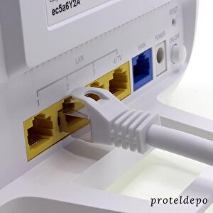 Irenis 2 Metre Cat7 Kablo S/ftp Lszh Ethernet Network Lan Ağ Kablosu Beyaz