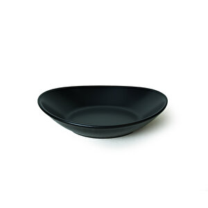 Keramika Mat Siyah Stella Yemek Tabağı 22 Cm 6 Adet 956