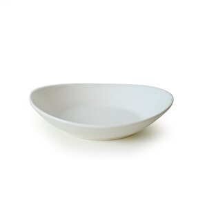 Keramika Mat Beyaz Stella Yemek Tabağı 22 Cm 6 Adet 022